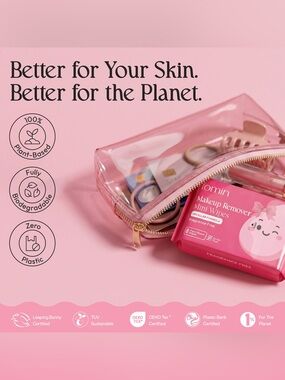 fomin Makeup Remover Mini Wipes – Micellar Formula - Fragance Free